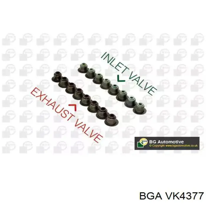 Juego de retenes de válvula de admisión y escape BGA VK4377 precio, desde 18,03 EUR