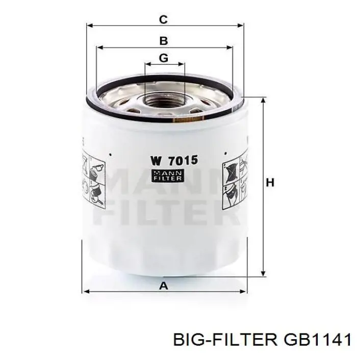 Filtro de aceite Nissan Sunny 3 N14