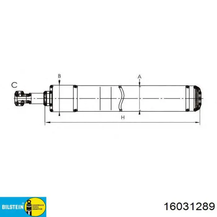 Amortiguador delantero Bilstein 16031289