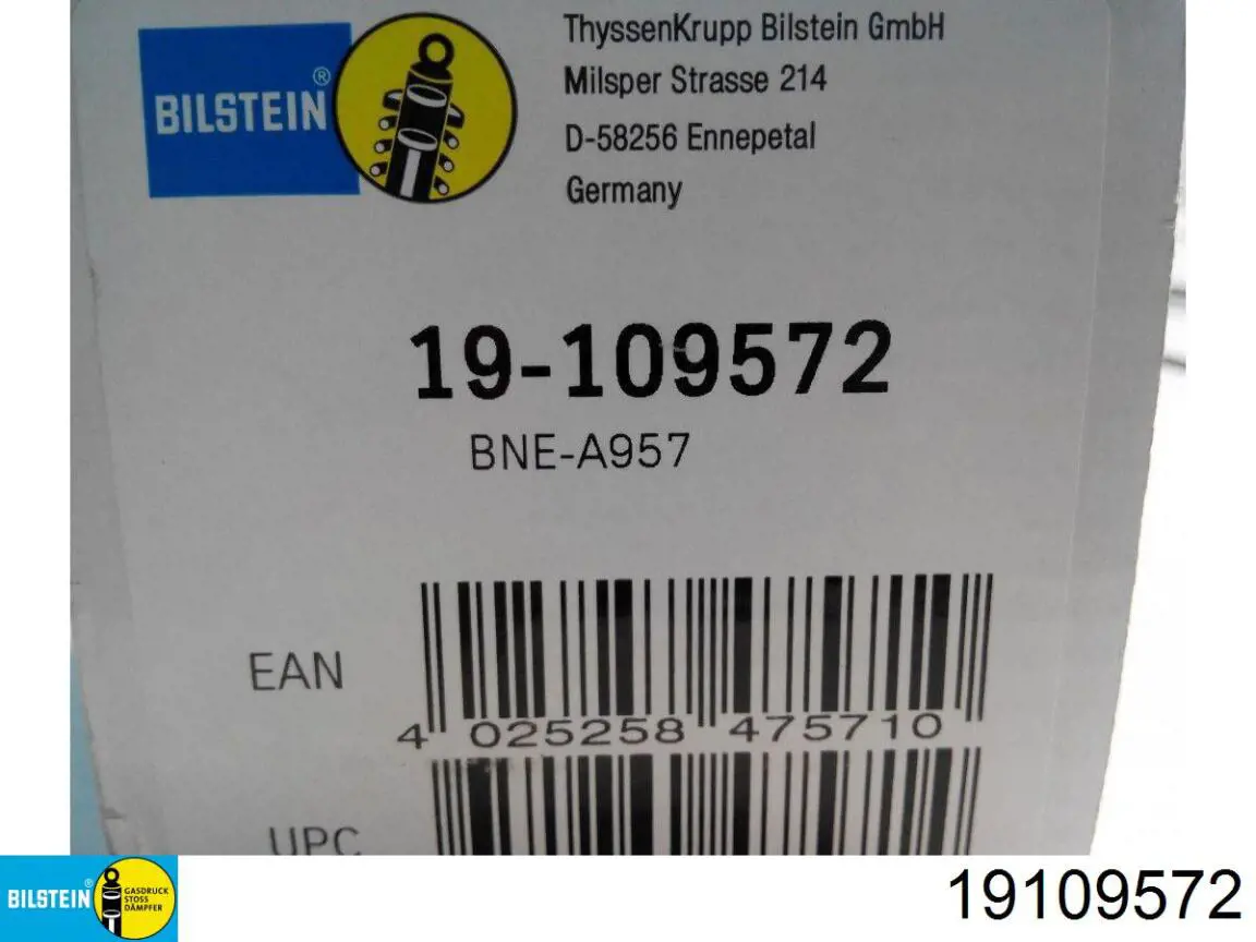 Amortiguador trasero 19109572 Bilstein