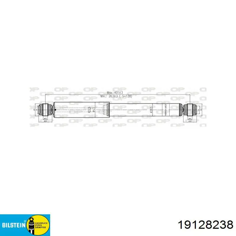 Amortiguador trasero Bilstein 19128238 precio, desde 36,40 EUR