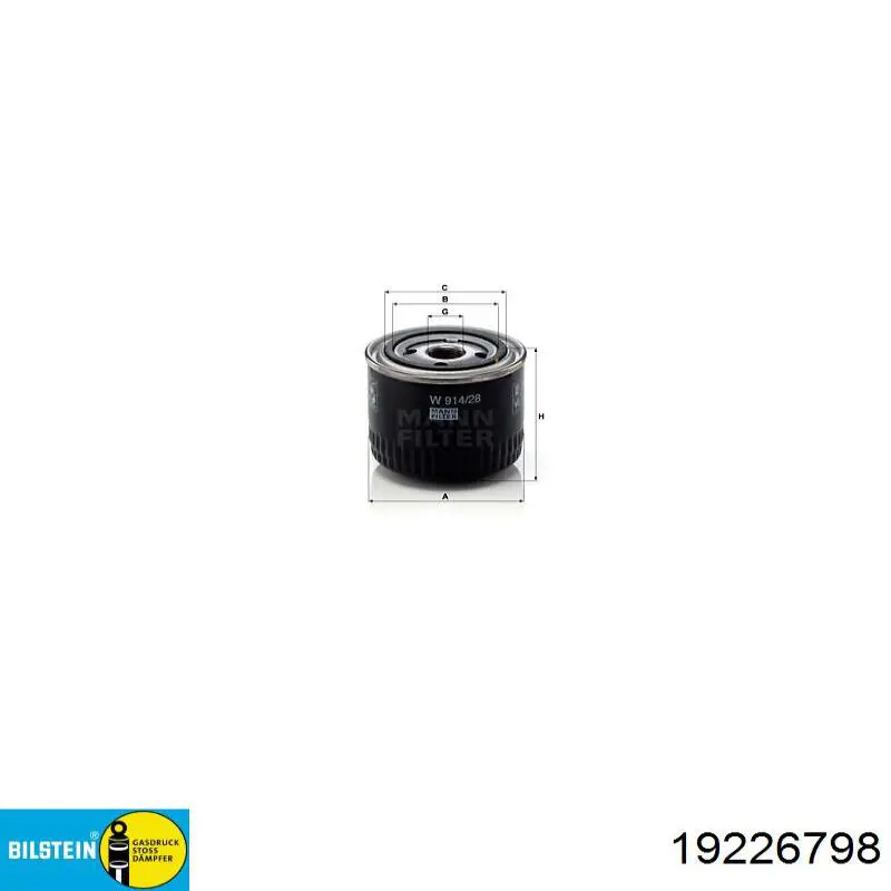 Amortiguadores traseros Bilstein 19226798