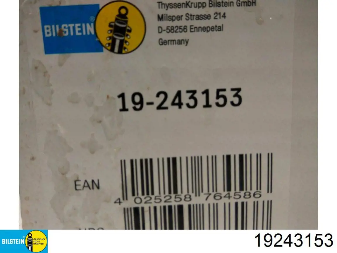 Amortiguador trasero Bilstein 19243153 precio, desde 75,63 EUR