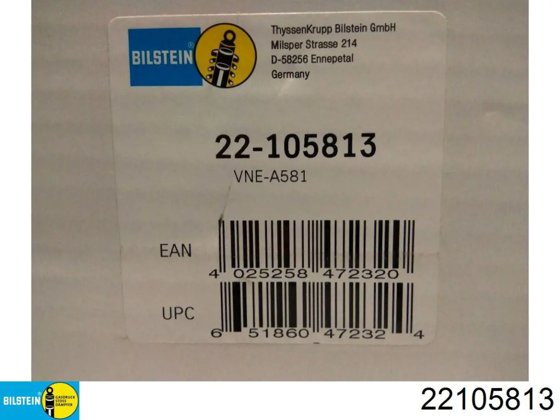 Amortiguador 22105813 Bilstein