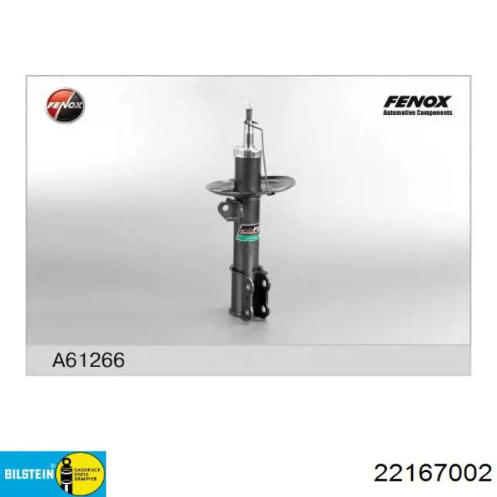 Amortiguador delantero izquierdo 22167002 Bilstein