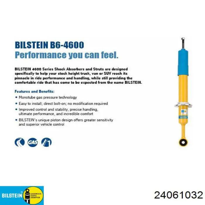 24-061032 Bilstein amortiguador trasero