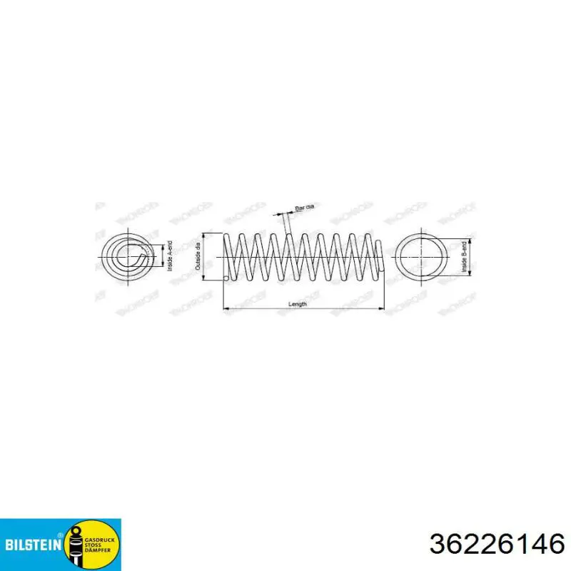 Comprar 36226146 Bilstein Muelle delantero