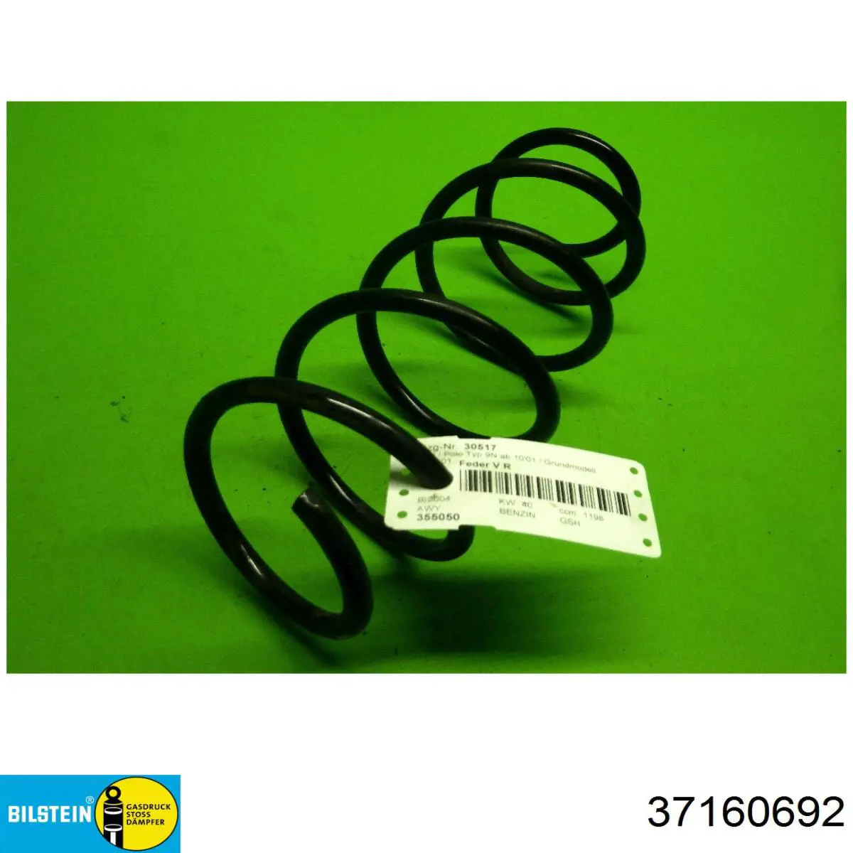 Muelle de suspensión eje delantero Skoda Fabia 2 5J2, 542, 572, 582