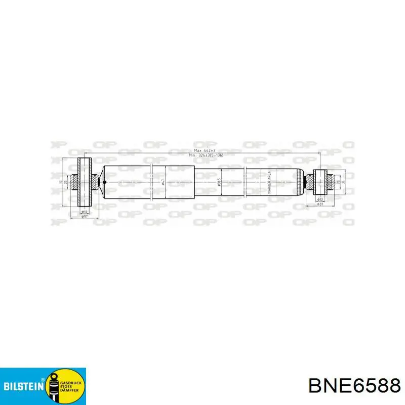 BNE-6588 Bilstein amortiguador trasero