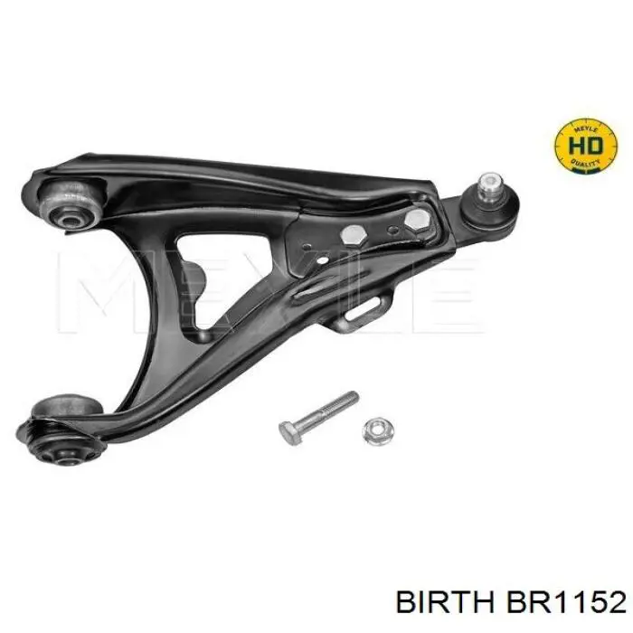 BR1152 Birth barra oscilante, suspensión de ruedas delantera, inferior derecha