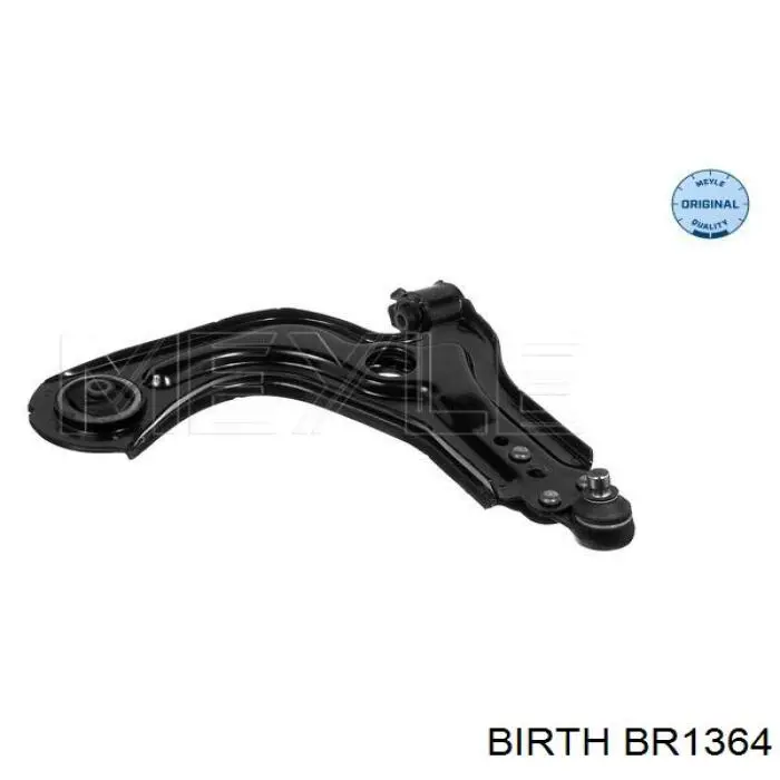 BR1364 Birth barra oscilante, suspensión de ruedas delantera, inferior derecha