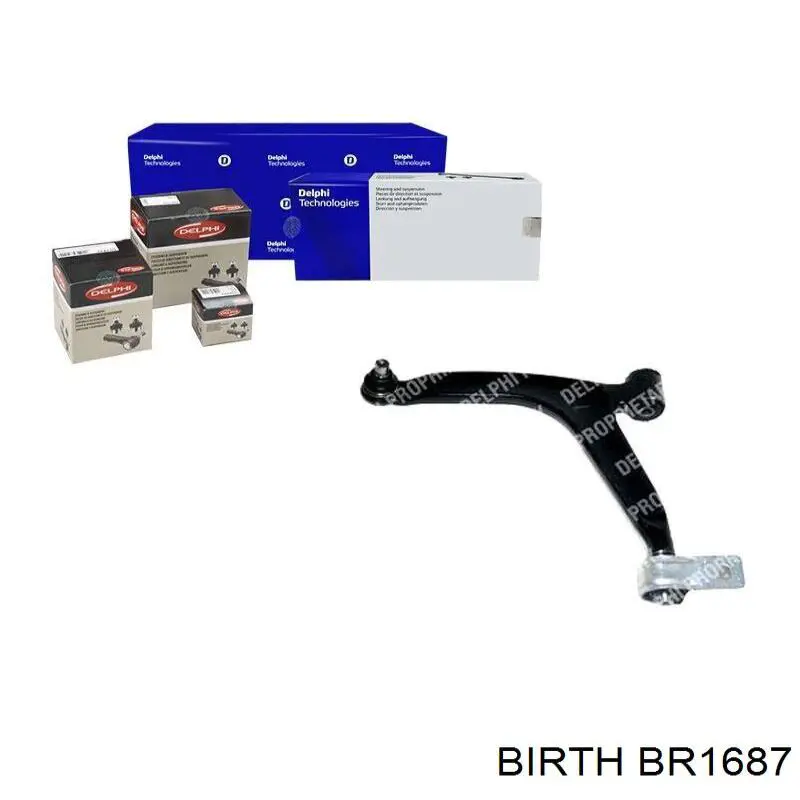 Comprar BR1687 Birth Brazo inferior izquierdo de la suspensión delantera