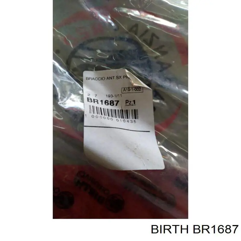 BR1687 Birth barra oscilante, suspensión de ruedas delantera, inferior izquierda