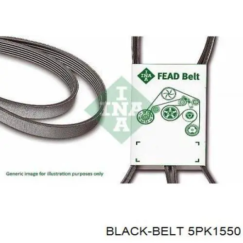 5PK1550 Black Belt correa trapezoidal