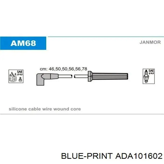 ADA101602 Blue Print cables de bujías