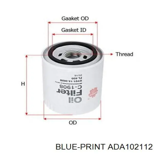 Filtro de aceite WL10290 WIX