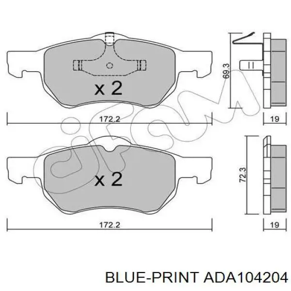 K05072216AA Fiat/Alfa/Lancia Pastillas delanteras