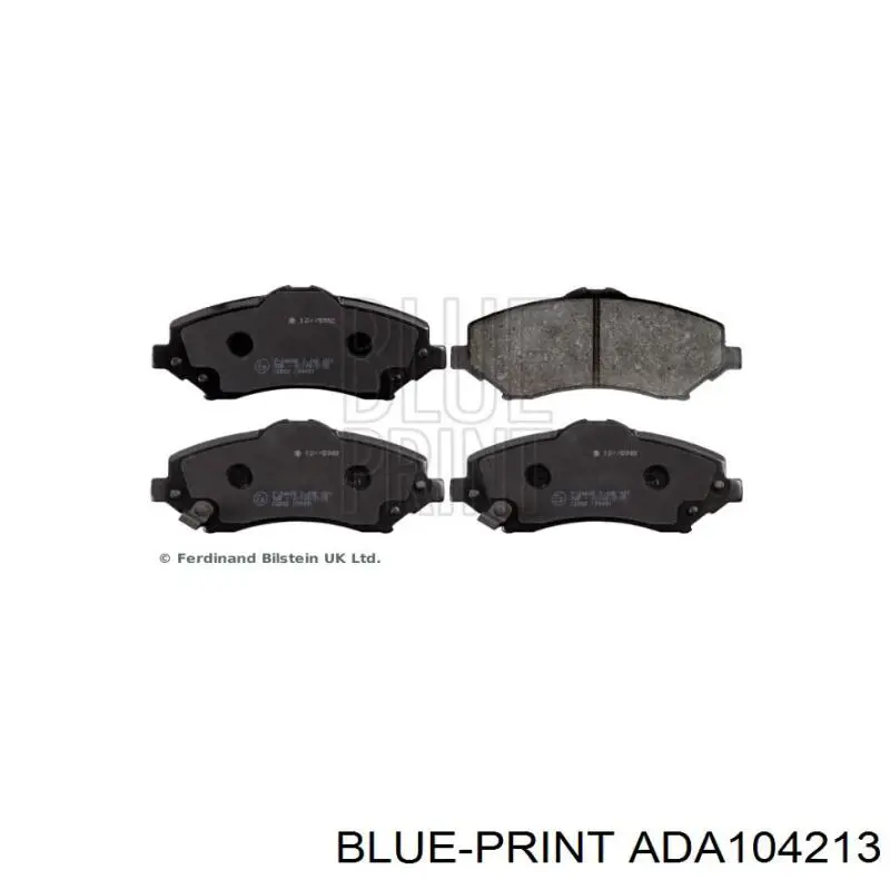 ADA104213 Blue Print pastillas de freno delanteras