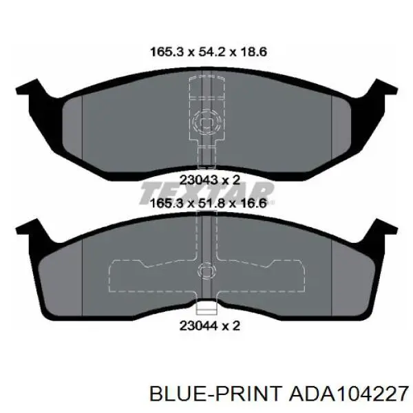 Comprar V1011682AC Chrysler Pastillas delanteras de freno