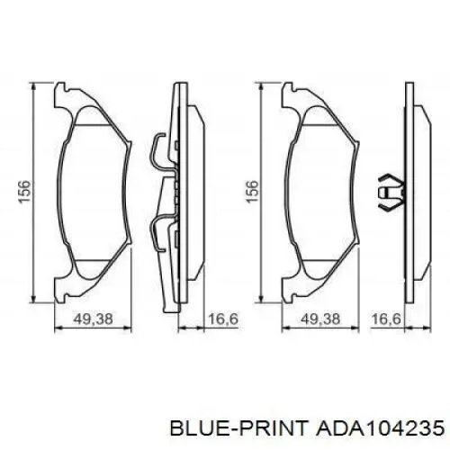 Comprar 5014036AA Chrysler Pastillas de freno traseras