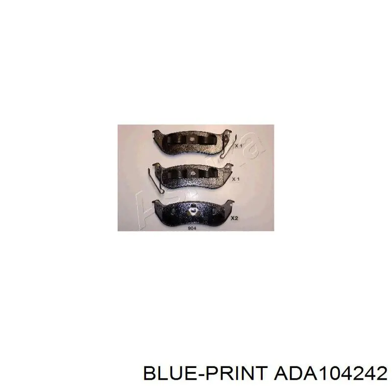 Comprar ADA104242 Blue Print Pastillas delanteras de freno