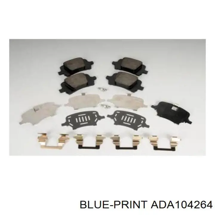 ADA104264 Blue Print pastillas de freno delanteras