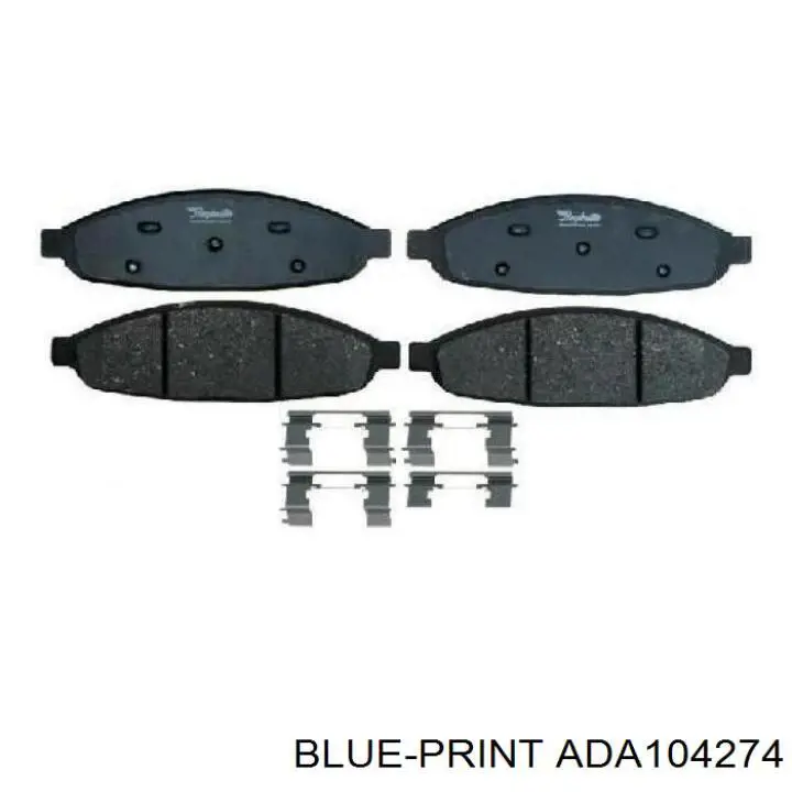 ADA104274 Blue Print pastillas de freno delanteras