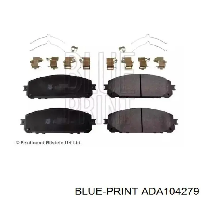 Comprar ADA104279 Blue Print Pastillas delanteras de freno