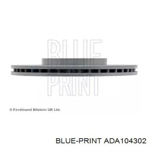 ADA104302 Blue Print disco de freno delantero