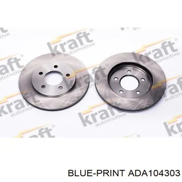 Disco de freno delantero Blue Print ADA104303