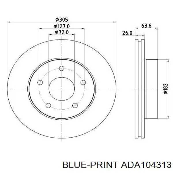 Freno de disco delantero Jeep Cherokee 2 XJ