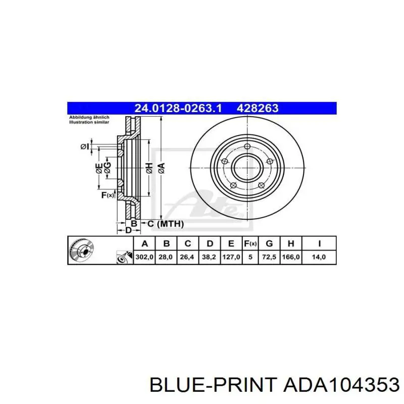 Comprar DI915C Japan Parts Freno de disco delantero