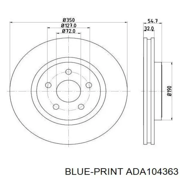 Disco de freno 0986479F01 Bosch