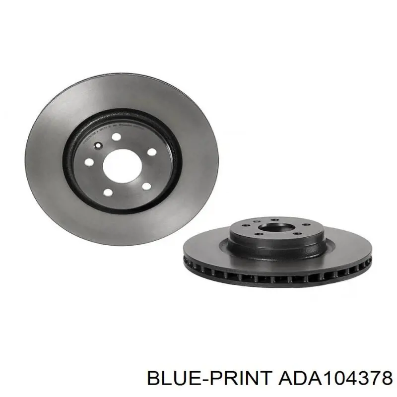 Disco de freno ADA104378 Blue Print