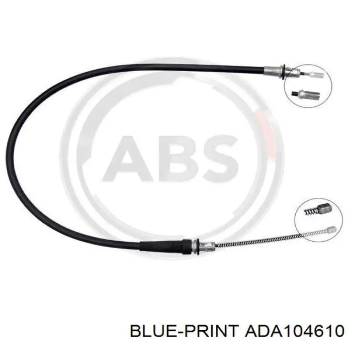 ADA104610 Blue Print cable de freno de mano trasero izquierdo