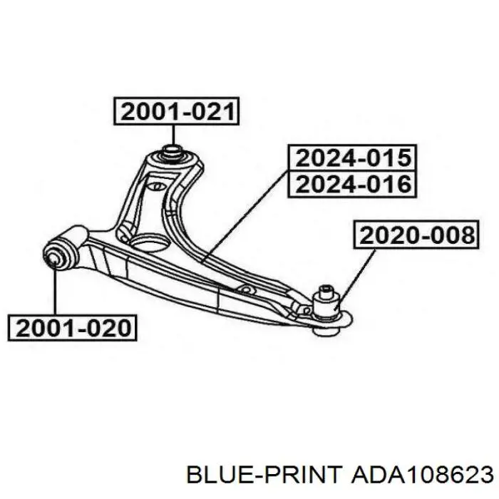 Brazo inferior izquierdo de la suspensión delantera 05105041AI Chrysler