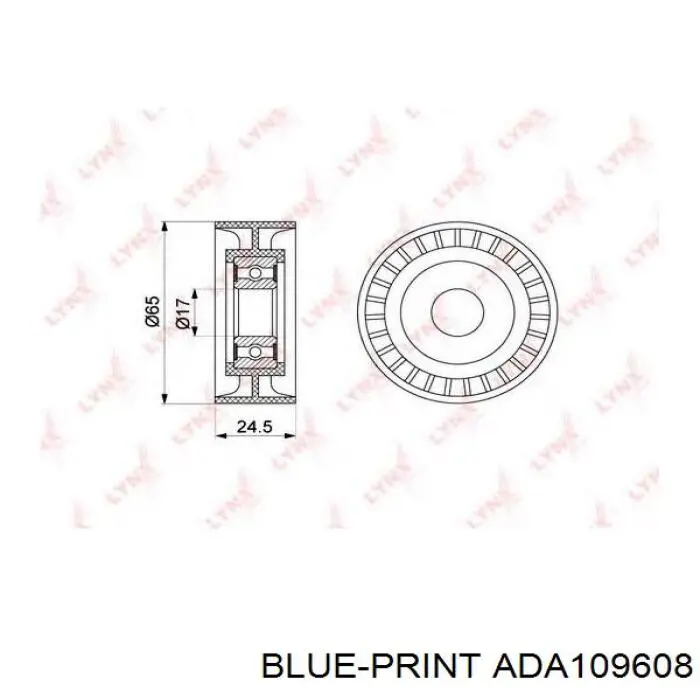 Tensor de correa poli V ADA109608 Blue Print