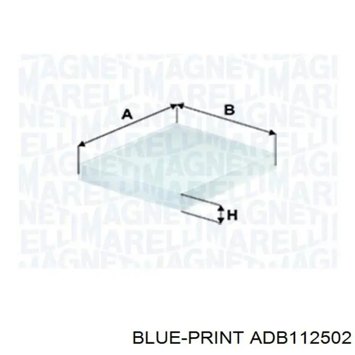 ADB112502 Blue Print filtro habitáculo