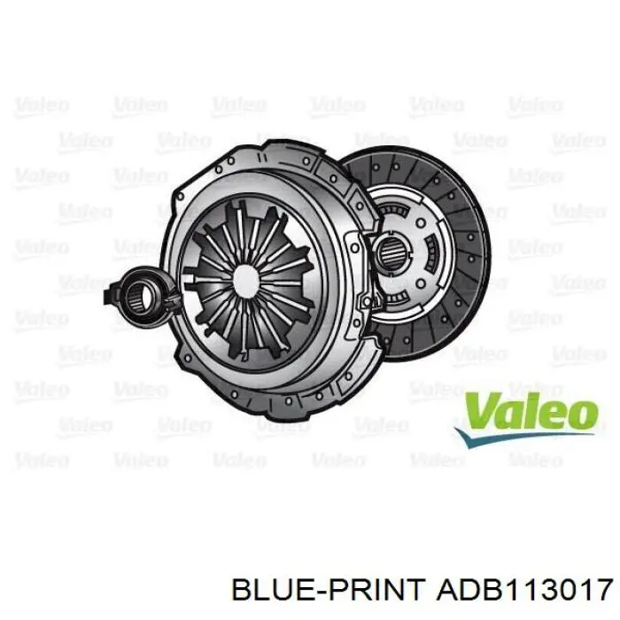 ADB113017 Blue Print kit de embrague (3 partes)