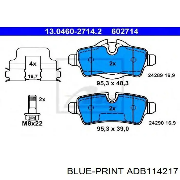 34116797860 BMW Pastillas delanteras