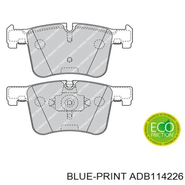 ADB114226 Blue Print pastillas de freno delanteras