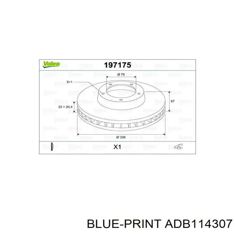 6855004 BMW Freno de disco trasero