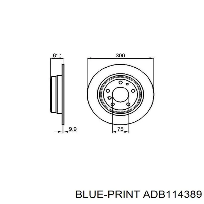 Disco de freno trasero BMW 5 E34