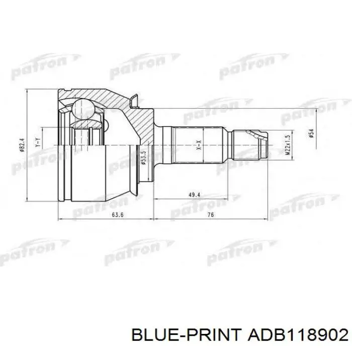 BB6923 Posterparts junta homocinética exterior delantera