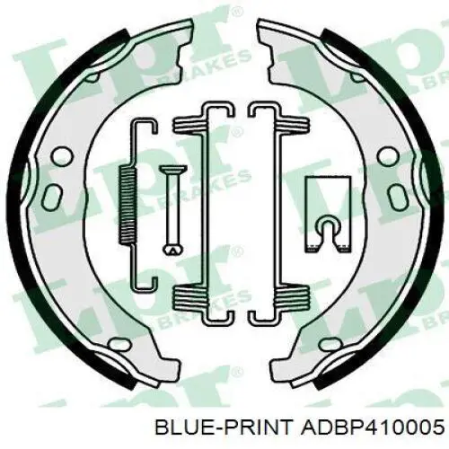 Comprar ADBP410005 Blue Print Juego de zapatas de frenos, freno de estacionamiento