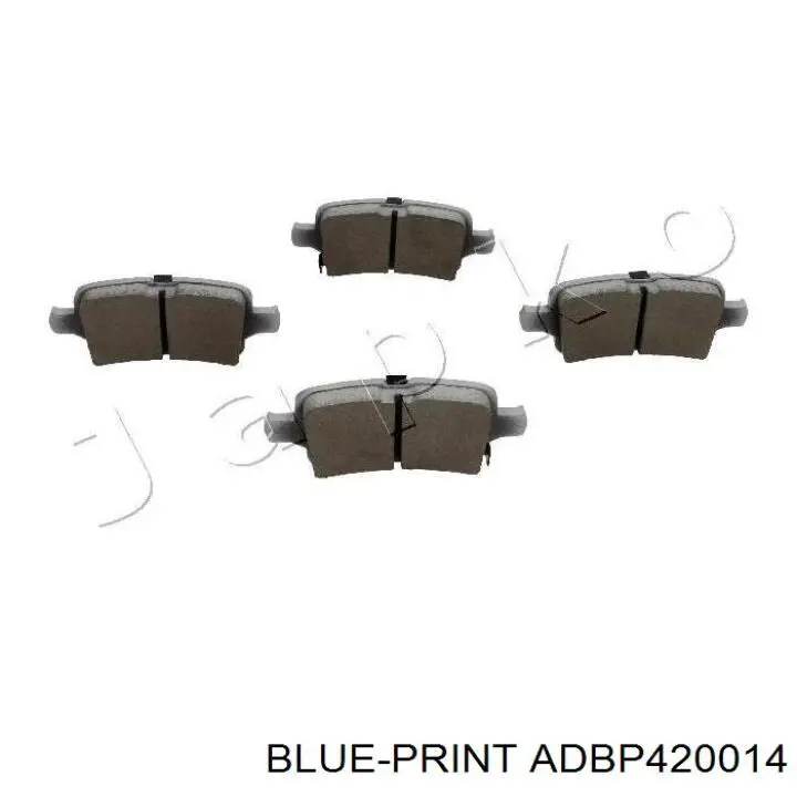 Pastillas de freno traseras BPA162802 Open Parts