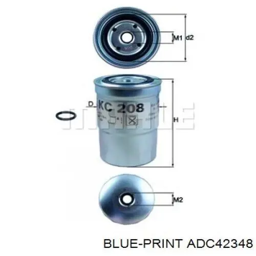 ADC42348 Blue Print filtro de combustible