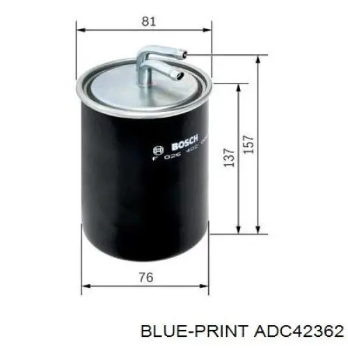Filtro de combustible M133I13 NPS