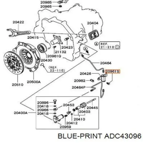 ADC43096 Blue Print embrague