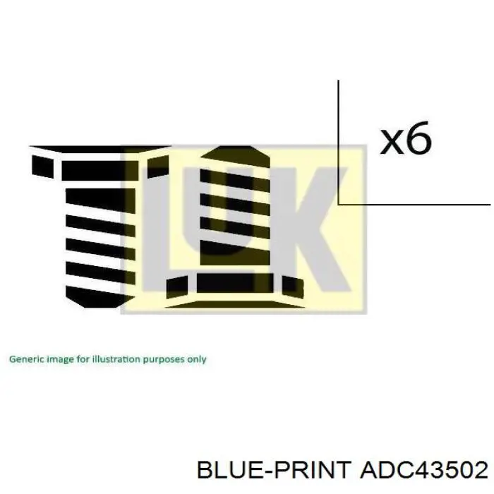 ADC43502 Blue Print volante de motor